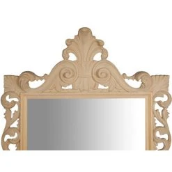 BISCOTTINI Miroir Mural à Accrocher EN BOIS EN FINITION BRUTE FABRIQUE EN ITALIE -Miroir Soldes Boutique 20915208 3