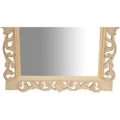 BISCOTTINI Miroir Mural à Accrocher EN BOIS EN FINITION BRUTE FABRIQUE EN ITALIE -Miroir Soldes Boutique 20915208 5