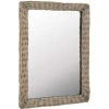 ASUPERMALL Miroir Osier Marron 60 X 80 Cm
