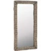 ASUPERMALL Miroir Osier Marron 50 X 100 Cm 1 ASUPERMALL Miroir Osier Marron 50 X 100 Cm -Miroir Soldes Boutique 22623062 1