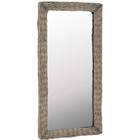 ASUPERMALL Miroir Osier Marron 50 X 100 Cm 3 ASUPERMALL Miroir Osier Marron 50 X 100 Cm
