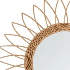 ATMOSPHERA CRÉATEUR D'INTÉRIEUR Miroir En Rotin Soleil Pointu D 50 Cm - Beige -Miroir Soldes Boutique 22775923 2