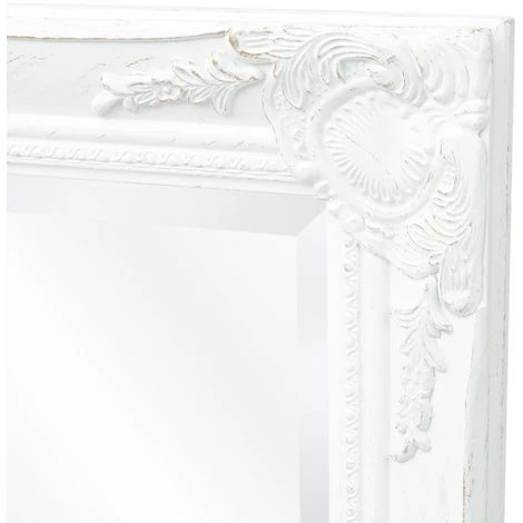 ASUPERMALL Miroir Mural Style Baroque 140 X 50 Cm Blanc 5 ASUPERMALL Miroir Mural Style Baroque 140 X 50 Cm Blanc – Image 3