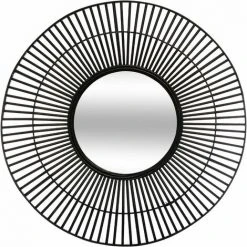 ATMOSPHERA Miroir En Rotin Noir - Noir
