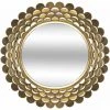 ATMOSPHERA Miroir Métallique En Forme De Fleur Dorée - Or 1 ATMOSPHERA Miroir Métallique En Forme De Fleur Dorée - Or -Miroir Soldes Boutique 22965576 1