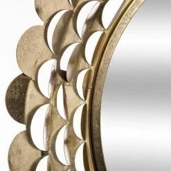 ATMOSPHERA Miroir Métallique En Forme De Fleur Dorée - Or 7 ATMOSPHERA Miroir Métallique En Forme De Fleur Dorée - Or -Miroir Soldes Boutique 22965576 3