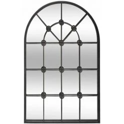 ATMOSPHERA Miroir Flower En Métal 70 X 110 - Noir