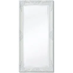 Topdeal Miroir Mural Style Baroque 100 X 50 Cm Blanc -Miroir Soldes Boutique 23024167 4