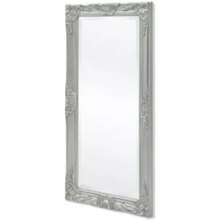 Topdeal Miroir Mural Style Baroque 100 X 50 Cm Argenté