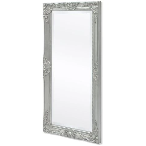 Topdeal Miroir Mural Style Baroque 100 X 50 Cm Argenté 3 Topdeal Miroir Mural Style Baroque 100 X 50 Cm Argenté