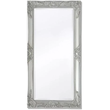 Topdeal Miroir Mural Style Baroque 100 X 50 Cm Argenté 6 Topdeal Miroir Mural Style Baroque 100 X 50 Cm Argenté – Image 4