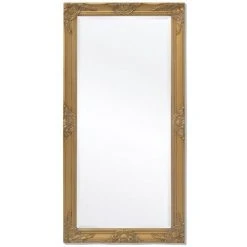 Topdeal Miroir Mural Style Baroque 120 X 60 Cm Doré -Miroir Soldes Boutique 23024187 4