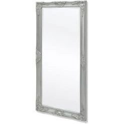 Topdeal Miroir Mural Style Baroque 120 X 60 Cm Argenté