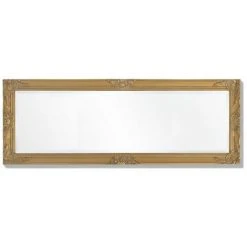 Topdeal Miroir Mural Style Baroque 140 X 50 Cm Doré -Miroir Soldes Boutique 23024203 5