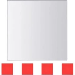 Topdeal Carreau De Miroir 24 Pcs Carré Verre 11 Topdeal Carreau De Miroir 24 Pcs Carré Verre -Miroir Soldes Boutique 23025600 5