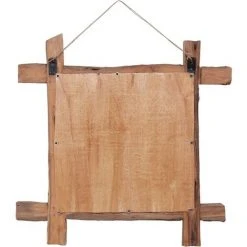 Topdeal Miroir à Bûches Naturel 70x70 Cm Bois De Récupération Massif 9 Topdeal Miroir à Bûches Naturel 70x70 Cm Bois De Récupération Massif -Miroir Soldes Boutique 23213963 3