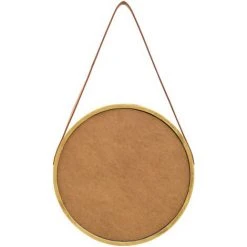 Miroir Mural Avec Sangle 40 Cm Doré VidaXL -Miroir Soldes Boutique 23564005 5