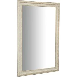 BISCOTTINI Miroir Miroir Mural Et Miroir Suspendu Vertical/horizontal L60xPR4xH90 Cm Finition Blanc Antique