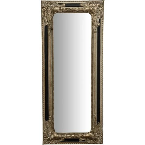 BISCOTTINI Miroir Mural Et Miroir Suspendu Vertical/horizontal L35xPR4xH82 Cm Argent Et Noir Finition Antique 4 BISCOTTINI Miroir Mural Et Miroir Suspendu Vertical/horizontal L35xPR4xH82 Cm Argent Et Noir Finition Antique – Image 2
