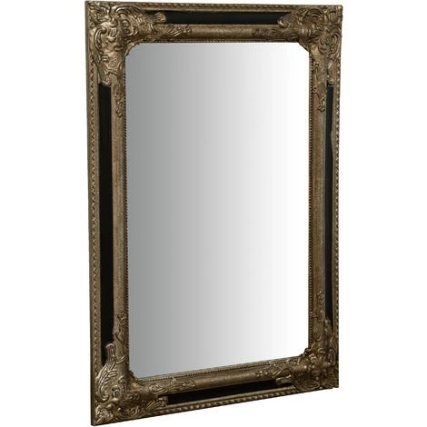 BISCOTTINI Miroir Mural Et Miroir Suspendu Vertical/horizontal L50xPR4xH70 Cm Argent Et Noir Finition Antique 3 BISCOTTINI Miroir Mural Et Miroir Suspendu Vertical/horizontal L50xPR4xH70 Cm Argent Et Noir Finition Antique