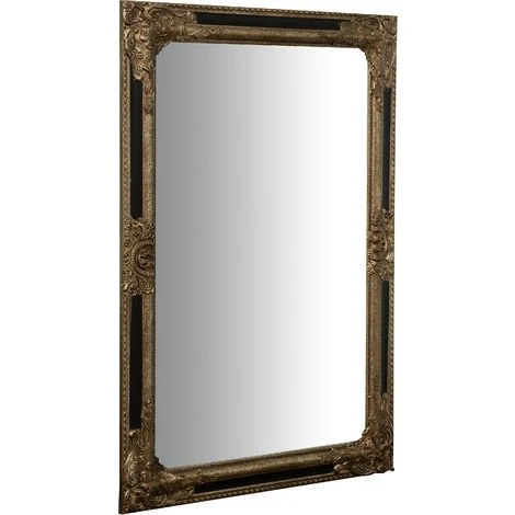 BISCOTTINI Miroir Mural Et Miroir Suspendu Vertical/horizontal L60xPR4xH90 Cm Argent Et Noir Finition Antique 3 BISCOTTINI Miroir Mural Et Miroir Suspendu Vertical/horizontal L60xPR4xH90 Cm Argent Et Noir Finition Antique