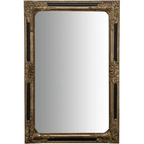BISCOTTINI Miroir Mural Et Miroir Suspendu Vertical/horizontal L60xPR4xH90 Cm Argent Et Noir Finition Antique 4 BISCOTTINI Miroir Mural Et Miroir Suspendu Vertical/horizontal L60xPR4xH90 Cm Argent Et Noir Finition Antique – Image 2