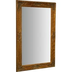 BISCOTTINI Miroir Miroir Mural Et Miroir Suspendu Vertical/horizontal L60xPR4xH90 Cm Finition Or Antique