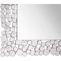 BELIANI Miroir En Verre Argenté 90x60 - Argenté -Miroir Soldes Boutique 23725476 4