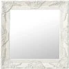 YOUTHUP Miroir Mural Style Baroque 50x50 Cm Blanc - Blanc -Miroir Soldes Boutique 24552561 1
