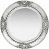 YOUTHUP Miroir Mural Style Baroque 50 Cm Argenté - Argent