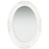 YOUTHUP Miroir Mural Style Baroque 50x70 Cm Blanc - Blanc -Miroir Soldes Boutique 24552607 1