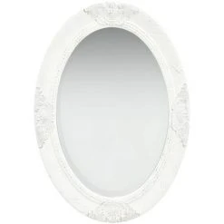 YOUTHUP Miroir Mural Style Baroque 50x70 Cm Blanc - Blanc