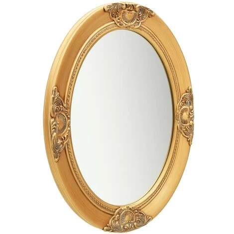 YOUTHUP Miroir Mural Style Baroque 50x70 Cm Doré - Or 4 YOUTHUP Miroir Mural Style Baroque 50x70 Cm Doré - Or – Image 2