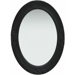 YOUTHUP Miroir Mural Style Baroque 50x70 Cm Noir - Noir
