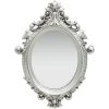 YOUTHUP Miroir Mural Style Chateau 56x76 Cm Argenté - Argent -Miroir Soldes Boutique 24552613 1