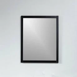 STANO. Miroir Rectangulaire NEO 56x70cm Avec Cadre Noir Mat - Noir