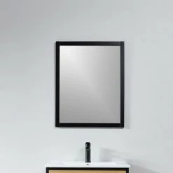 STANO. Miroir Rectangulaire NEO 56x70cm Avec Cadre Noir Mat - Noir -Miroir Soldes Boutique 25011401 5