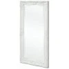 Hommoo Miroir Mural Style Baroque 100 X 50 Cm Blanc HDV09971 -Miroir Soldes Boutique 25064290 1