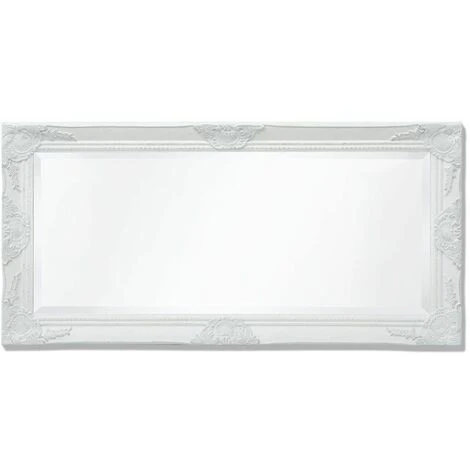 Hommoo Miroir Mural Style Baroque 100 X 50 Cm Blanc HDV09971 7 Hommoo Miroir Mural Style Baroque 100 X 50 Cm Blanc HDV09971 – Image 5