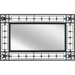 Hommoo Miroir Mural Rectangulaire 50 X 80 Cm Noir HDV11868 9 Hommoo Miroir Mural Rectangulaire 50 X 80 Cm Noir HDV11868 -Miroir Soldes Boutique 25068306 3
