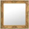 ASUPERMALL Miroir Mural Style Baroque 60x60 Cm Dore -Miroir Soldes Boutique 25231943 1