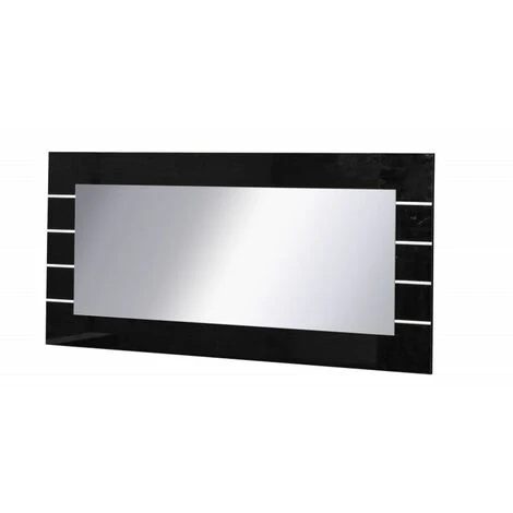 PRICE FACTORY Grand Miroir LINA NOIR . Accessoire Idéal Pour Votre Salon - Noir 3 PRICE FACTORY Grand Miroir LINA NOIR . Accessoire Idéal Pour Votre Salon - Noir