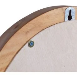 YOUTHUP Miroir Mural 60 Cm Teck Rond - Brun -Miroir Soldes Boutique 25354592 5