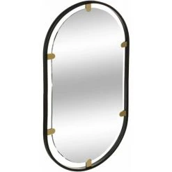 ATMOSPHERA Miroir Oval En Métal 75 X 40 - Noir 9 ATMOSPHERA Miroir Oval En Métal 75 X 40 - Noir -Miroir Soldes Boutique 25572833 4