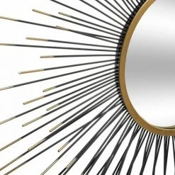 ATMOSPHERA Miroir Soleil Métallique D75 - Or -Miroir Soldes Boutique 25572944 3