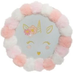 ATMOSPHERA FOR KIDS Miroir Pompons Tout Doux Rose Atmosphera