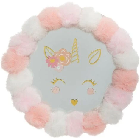 ATMOSPHERA FOR KIDS Miroir Pompons Tout Doux Rose Atmosphera 3 ATMOSPHERA FOR KIDS Miroir Pompons Tout Doux Rose Atmosphera
