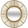 Atmosphera - Grand Miroir Mural En Bambou D 70 Cm - Beige -Miroir Soldes Boutique 26197559 1