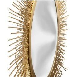 Atmosphera - Miroir Mural Soleil En Métal Doré D58 - Doré -Miroir Soldes Boutique 26197712 4