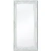 TRUE DEAL Miroir Mural Style Baroque 100 X 50 Cm Blanc -Miroir Soldes Boutique 26220297 1